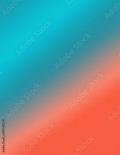 Abstract Teal and Orange Gradient Background