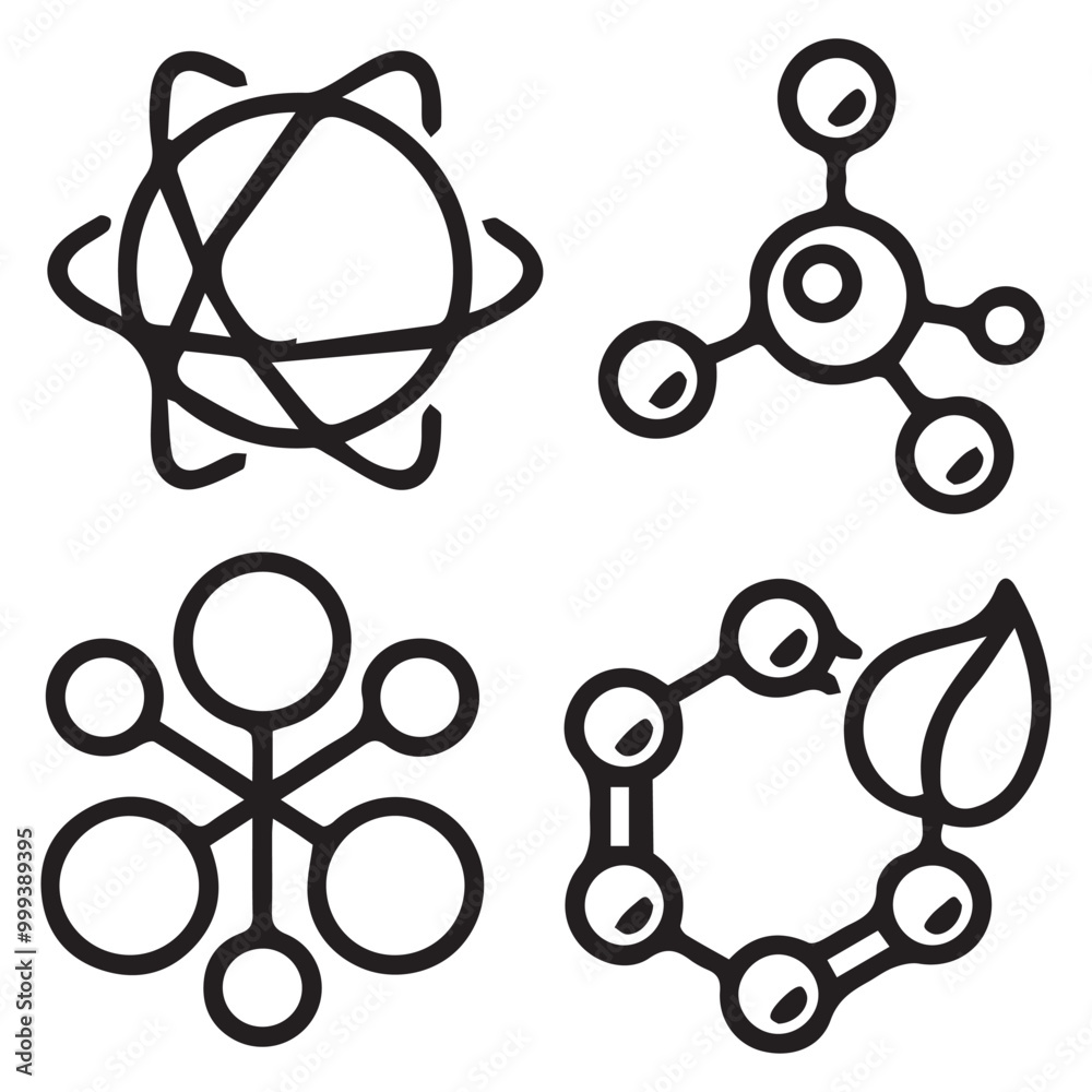 chemical icon set vector design chemical icon set vector design