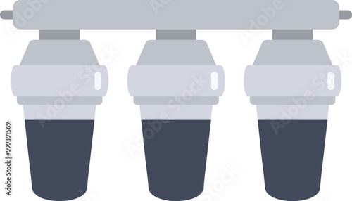 Water filter system purifying drinking water with three stage filtration for home use ensuring clean and healthy water