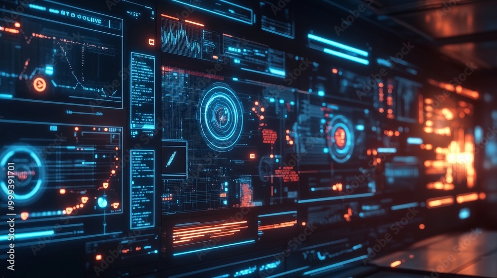 A system under review for security vulnerabilities, with graphs and data flows highlighting areas that need attention. A system under review for security vulnerabilities, with graphs and data flows highlighting areas that need attention.