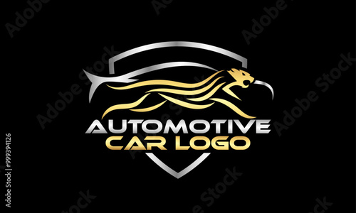 Luxurious Automotive Chetah Speed Sports Car Logo Design Vector Icon Symbol Illustrations. Multifunctional logo that can used in many car auto business companies and services. its a creative and cool.