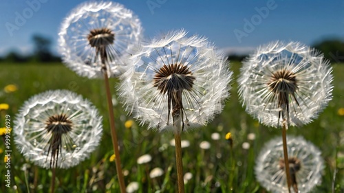 Dandelion seed dispersal