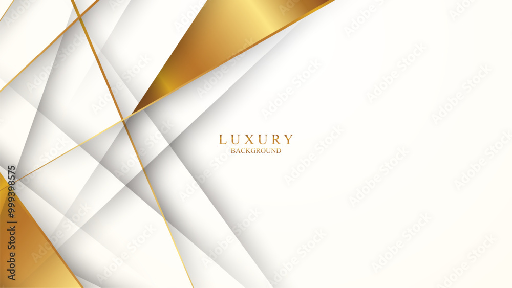 Abstract golden geometric lines on white background Abstract golden geometric lines on white background