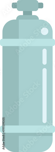 Metal gas cylinder container is keeping pressurized gas for industry