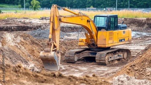 Construction Site Earthwork Excavation