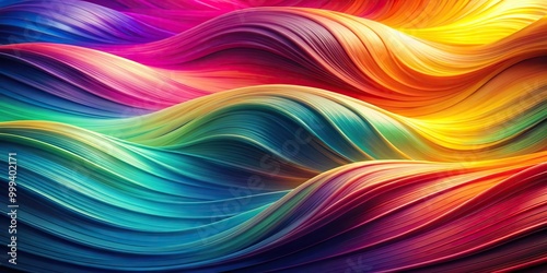 Wallpaper Mural Abstract aerial view of colorful waves background Torontodigital.ca