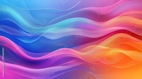 Vector wave background with a vibrant and colorful design, creating a fantastic visual effect.



