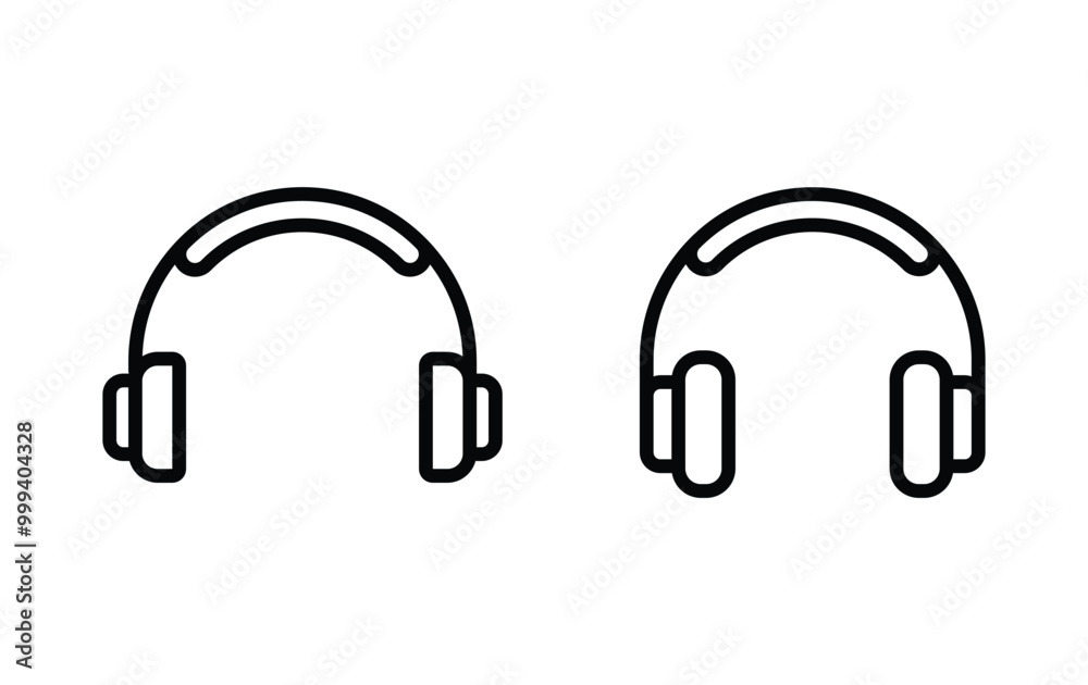 Headphone icon, customer services icon vector Headphone icon, customer services icon vector