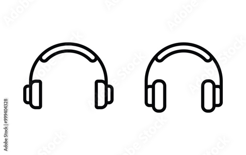Headphone icon, customer services icon vector