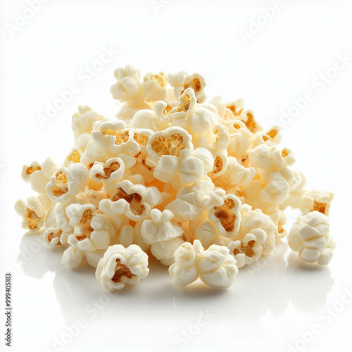popcorn isolated on white