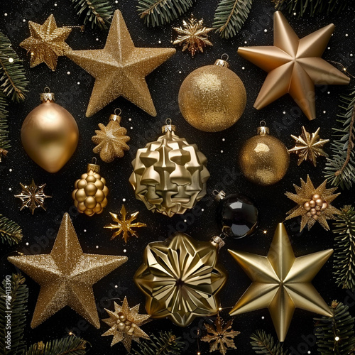 Chrismas decoration on isolated background