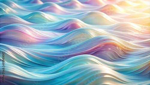 Abstract background with light pastel waves in extreme close-up