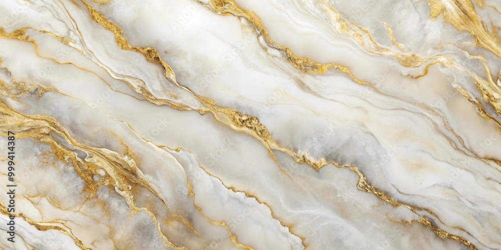 Fototapeta premium abstract background with marble texture in white and gold