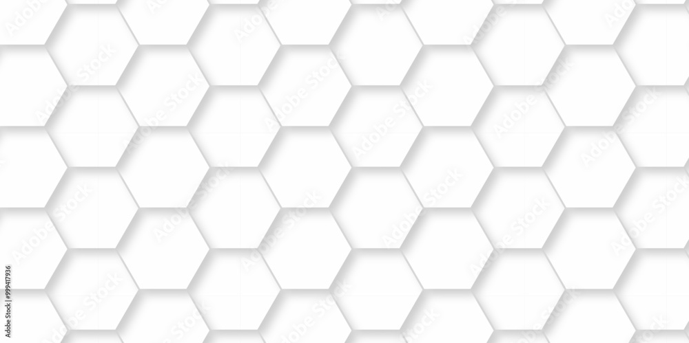 Vector abstract 3d white hexagon realistic mesh cell honeycomb texture. geometric white grid emboss hexagonal background. luxury emboss honeycomb white pattern shadow polygonal square web connection
Vector abstract 3d white hexagon realistic mesh cell honeycomb texture. geometric white grid emboss hexagonal background. luxury emboss honeycomb white pattern shadow polygonal square web connection