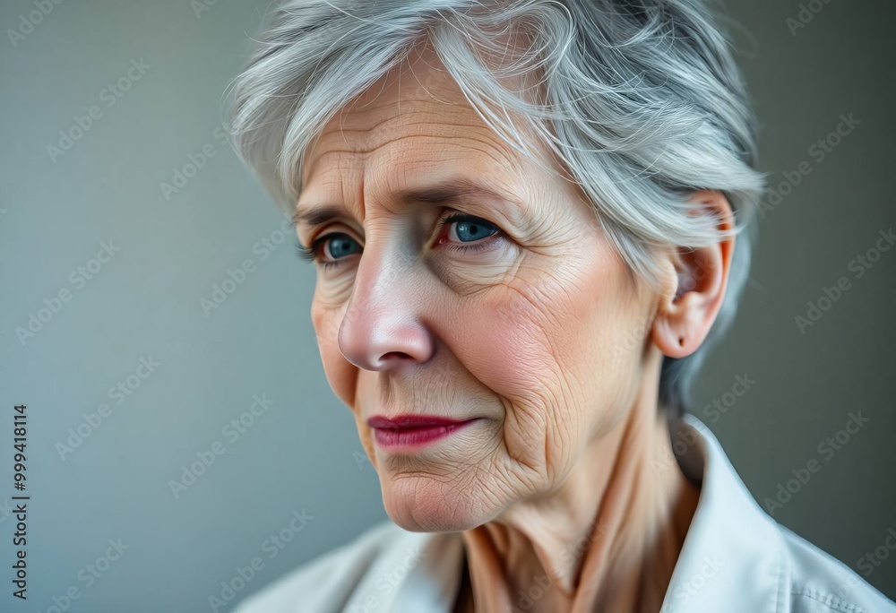 Graceful Elderly Woman Portrait Graceful Elderly Woman Portrait