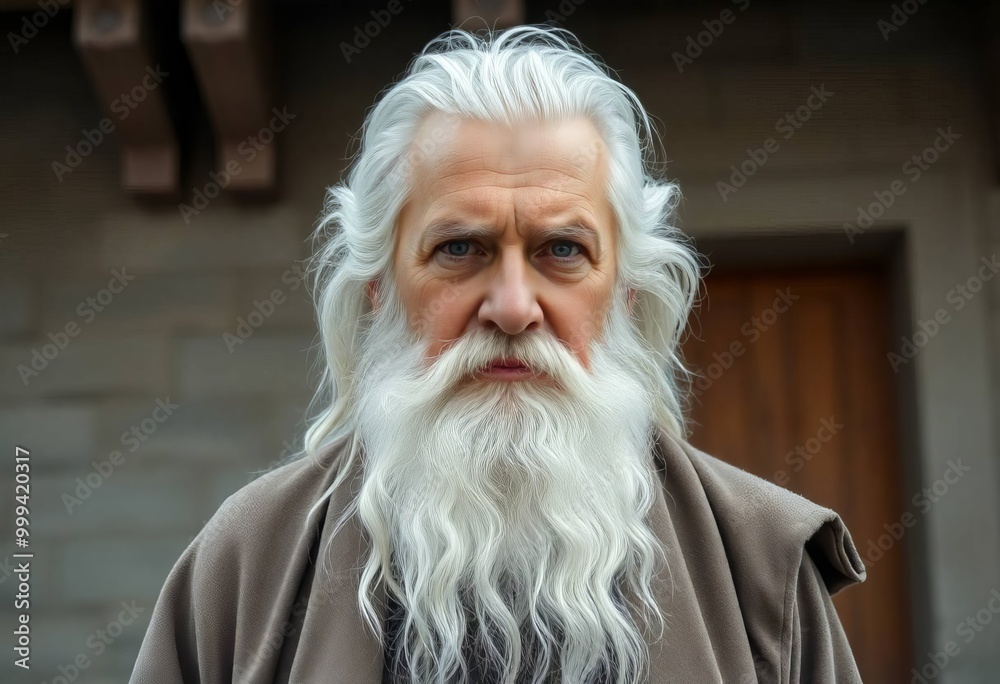 Wise Elder with Long Beard Wise Elder with Long Beard