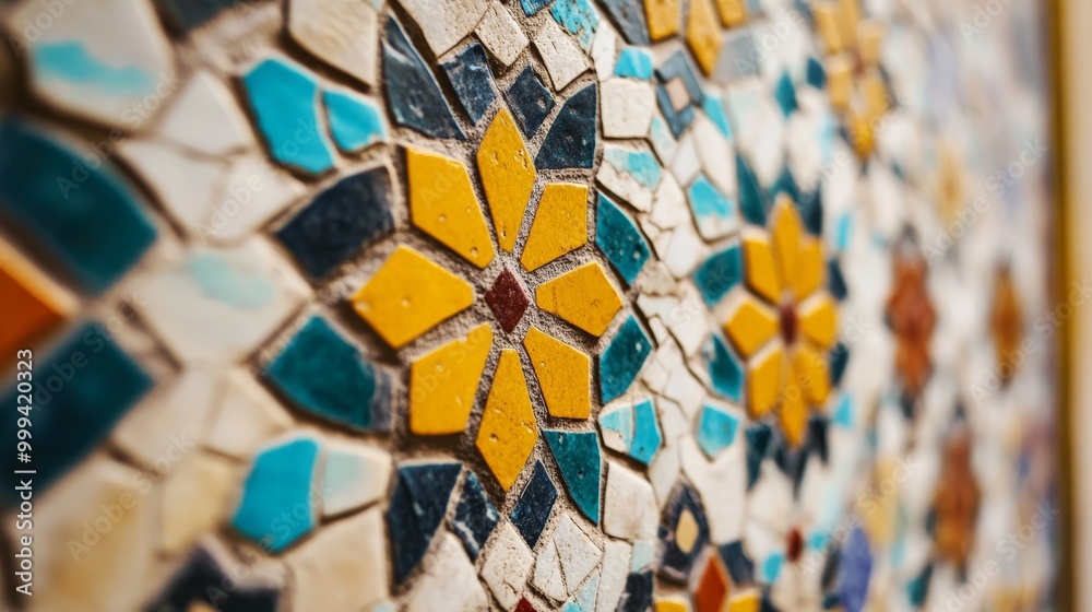 Motivational quote with an intricate Middle Eastern mosaic pattern and ...