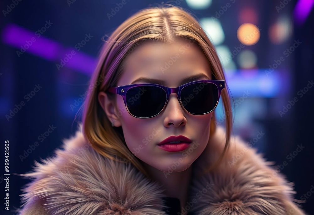 Chic Urban Portrait in Sunglasses Chic Urban Portrait in Sunglasses