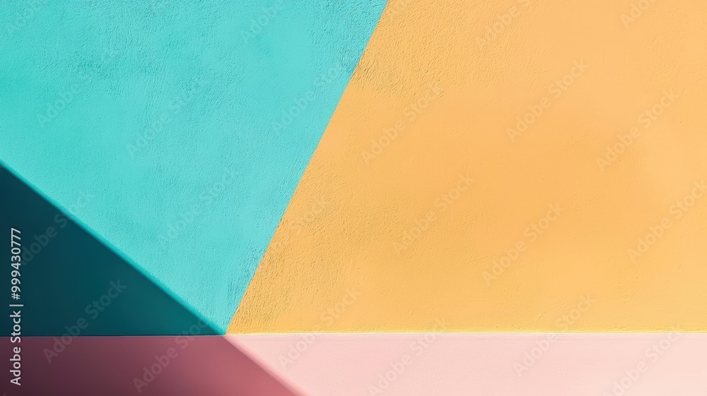 Colorful geometric shapes and shadows create an abstract modern backdrop, perfect for design and artistic projects. Colorful geometric shapes and shadows create an abstract modern backdrop, perfect for design and artistic projects.