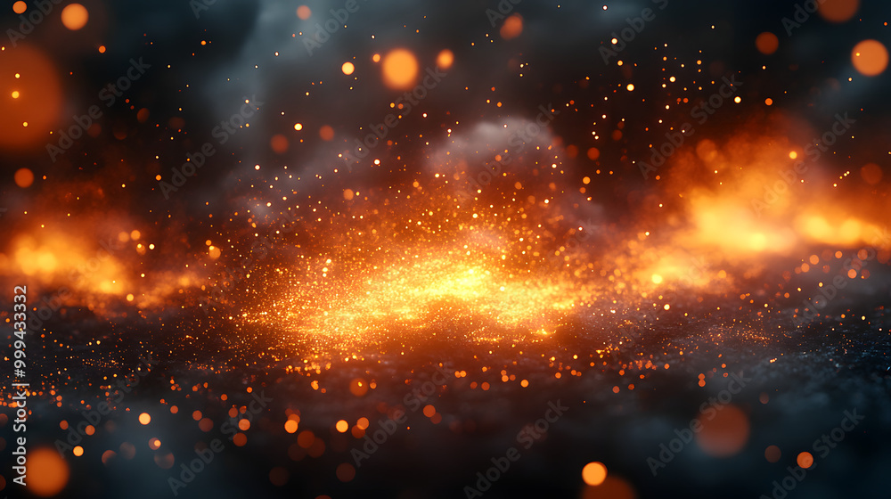 The Background is Full of Flames Creating an Atmospheric Effect
