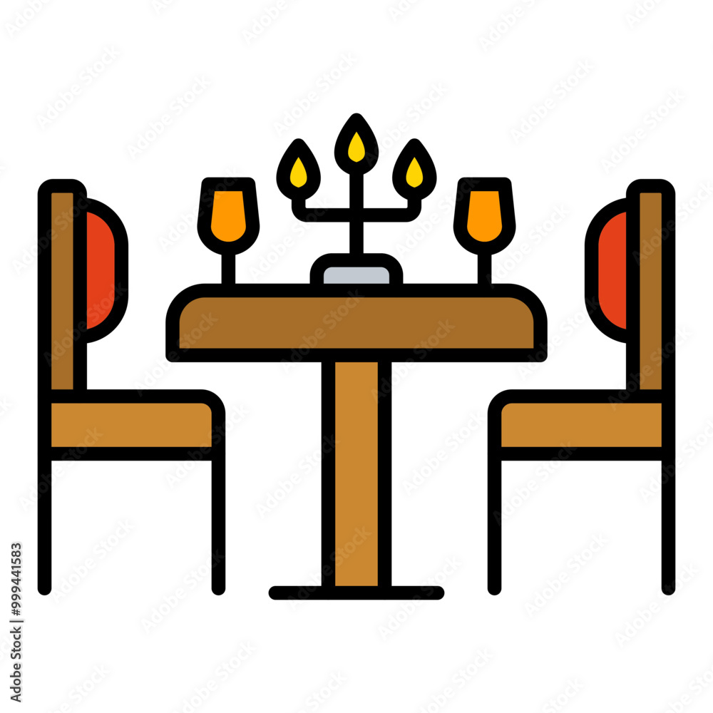 Dinner table Icon Dinner table Icon