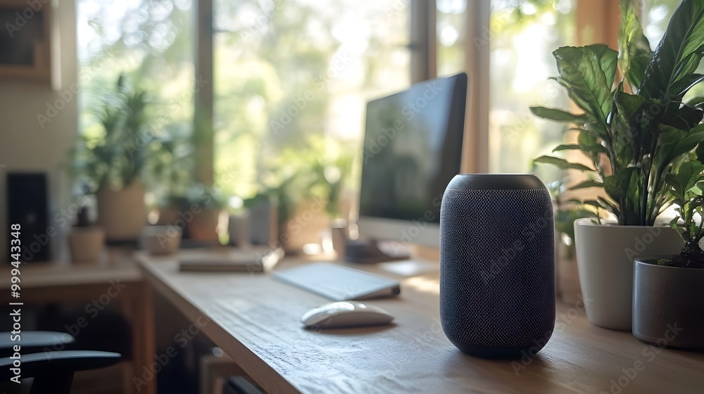 Smart Voice Assistant Aiding Productivity in Minimalist Home Office Environment Smart Voice Assistant Aiding Productivity in Minimalist Home Office Environment