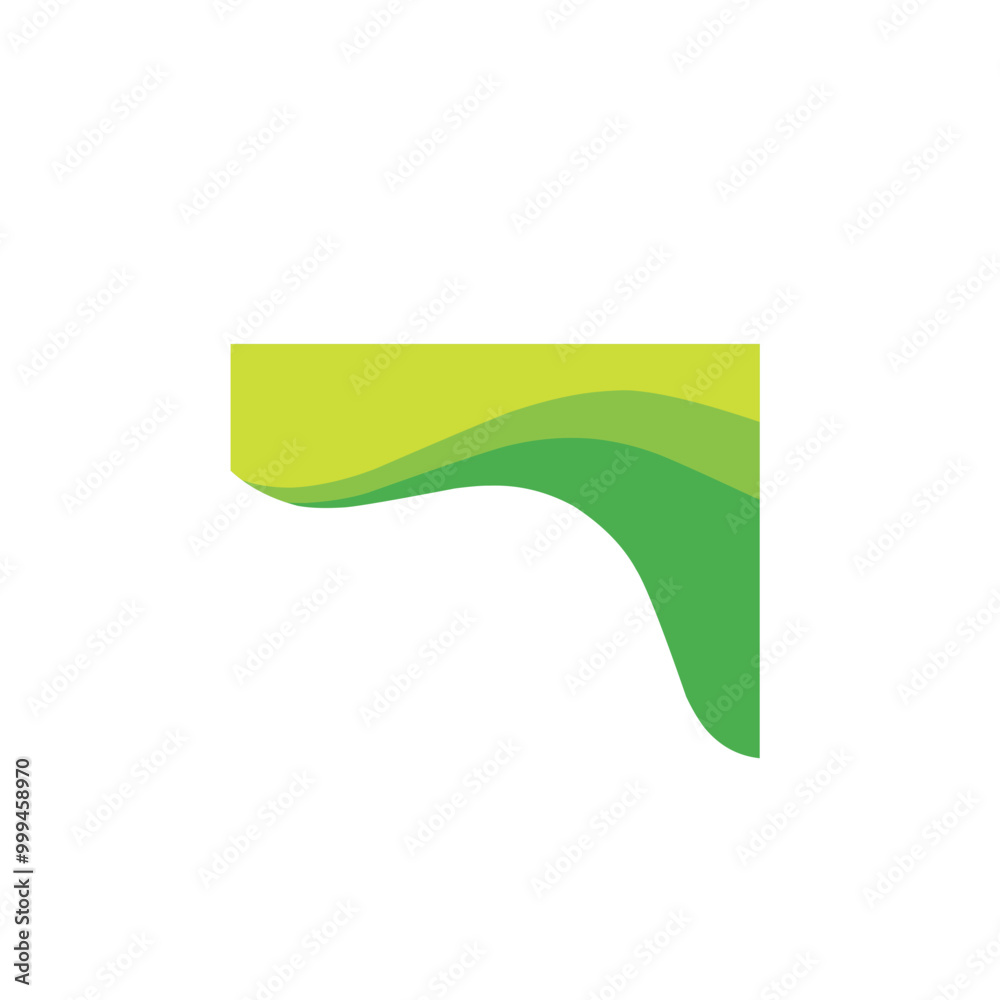abstract green wave abstract green wave