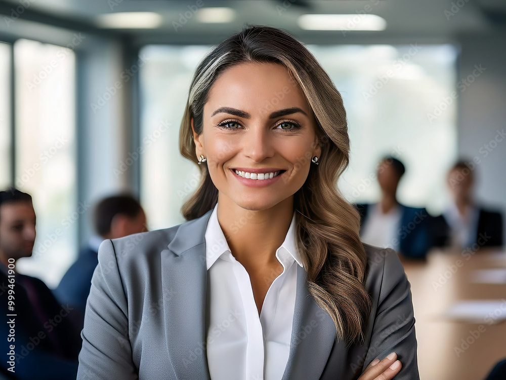Businesswoman portrait in an office Businesswoman portrait in an office