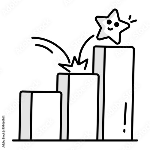 Ranking icon in drawing style 

