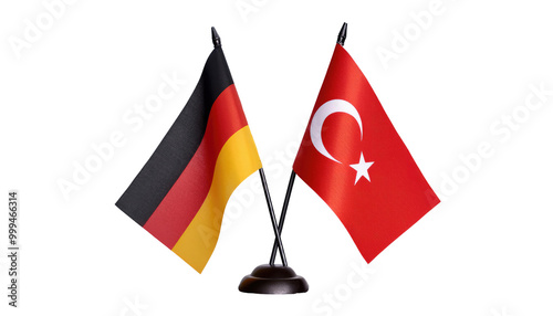Germany and Turkey Miniature Flags: Symbols of Unity and International Cooperation