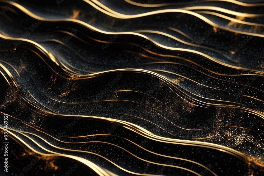 Black and Gold Background
