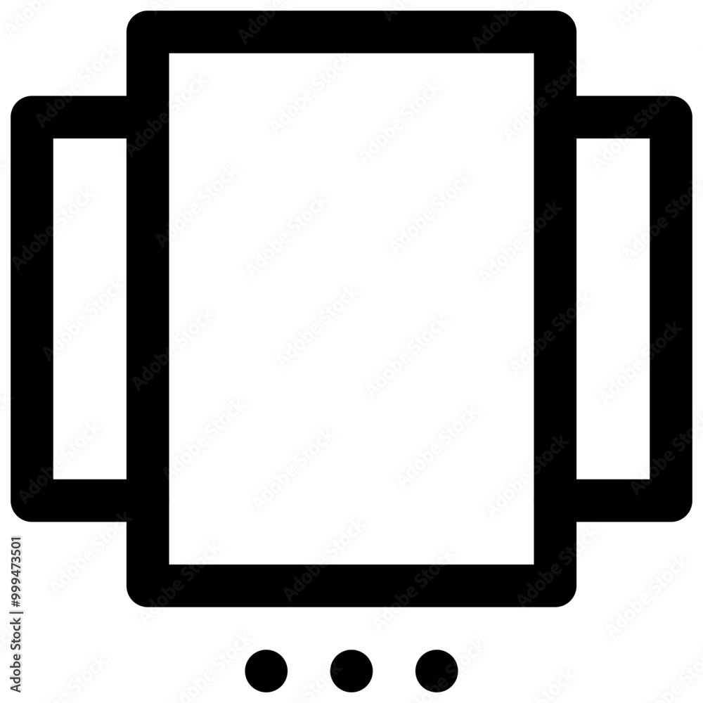 Carousel. Editable stroke vector icon. Carousel. Editable stroke vector icon.