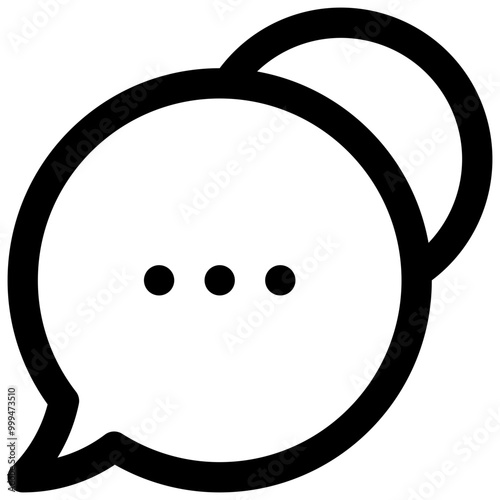 Comments. Editable stroke vector icon.