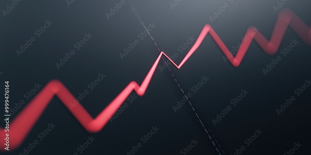 Naklejka premium Wall with red stripe