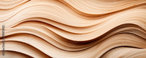 Elegant wood texture with flowing waves, showcasing natural patterns and shades in a warm, inviting tone.