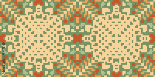 Native Abstract Colorful Geometric Pattern Backgroundfolk Embroidery, Aztec Geometric Ornament Print. Design for Carpet, Wallpaper, Clothing, Wrapping, Fabric