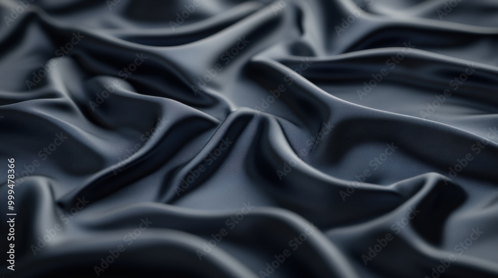 Fototapeta premium The luxurious silk fabric showcases soft, flowing folds that create a sense of elegance and sophistication ideal for various design projects