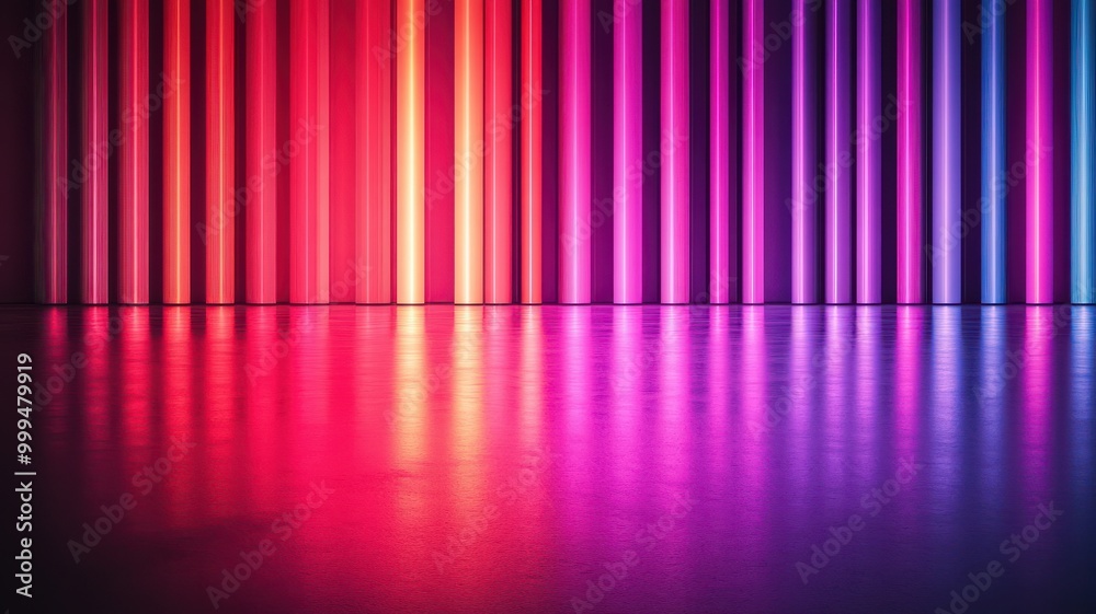 Vibrant multicolored light reflecting on a glossy surface, creating an abstract and dynamic background for creative projects. Vibrant multicolored light reflecting on a glossy surface, creating an abstract and dynamic background for creative projects.