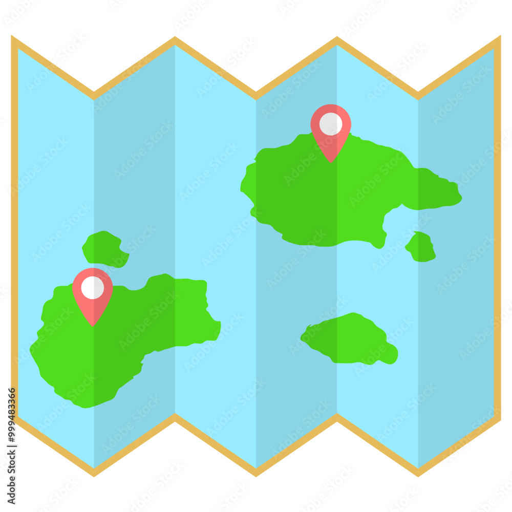 Naklejka premium Pointer On Maps Vector