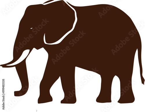 silhouette elephant design 