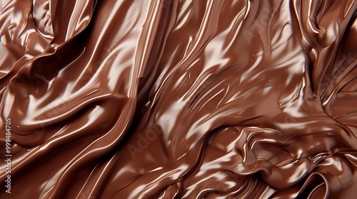 Obraz na płótnie Texture gradient splash pattern in chocolate hue with satin ripple milky syrup silk background w salonie