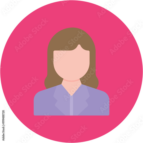 Adult Woman icon vector image. Can be used for Generation Gap.