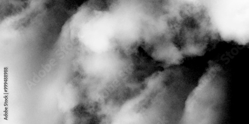 Beautiful cirrus clouds on white sky on a sunny day background texture. Textured cloud, Abstract black, isolated on black background. Collection of fog, white clouds or haze For designs.