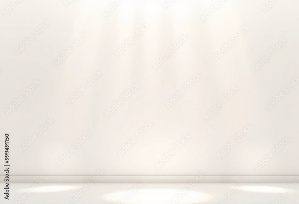 White background with spotlights for product display. White background with spotlights for product display.