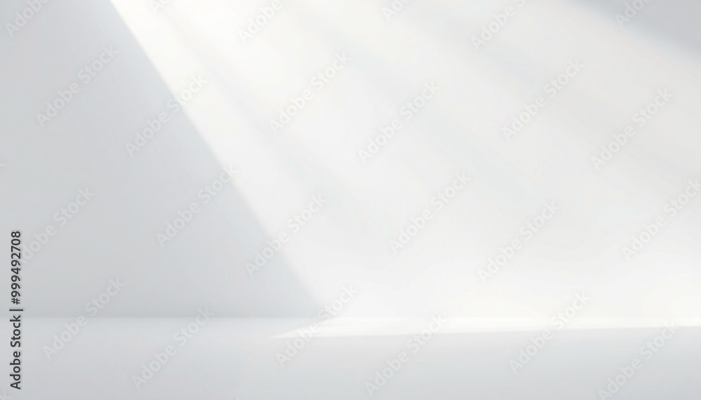 Abstract white background with light rays.