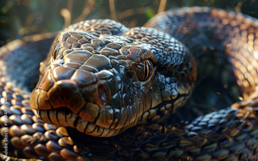 Close-Up of a Snake's Head Close-Up of a Snake's Head
