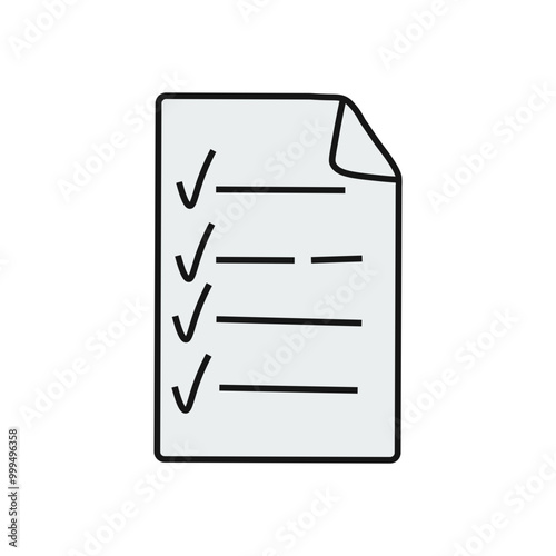 document cartoon icon