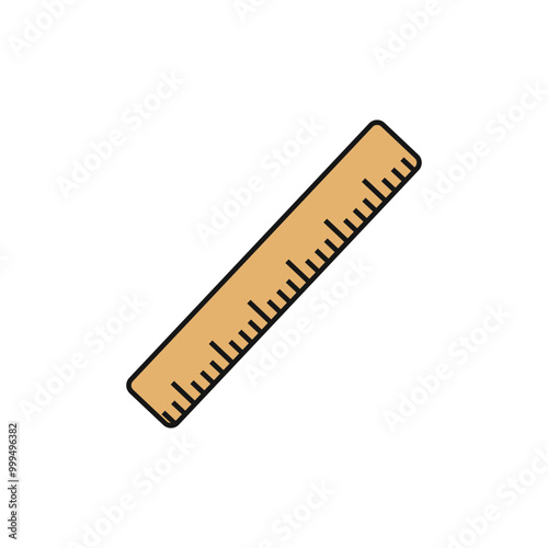 cartoon ruler icon