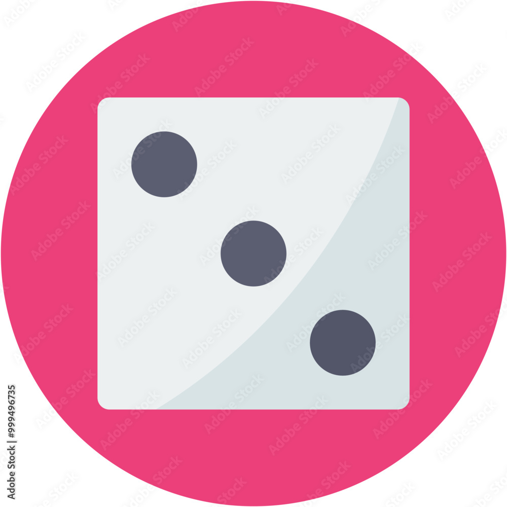Dice icon vector image. Can be used for Game Design. Dice icon vector image. Can be used for Game Design.