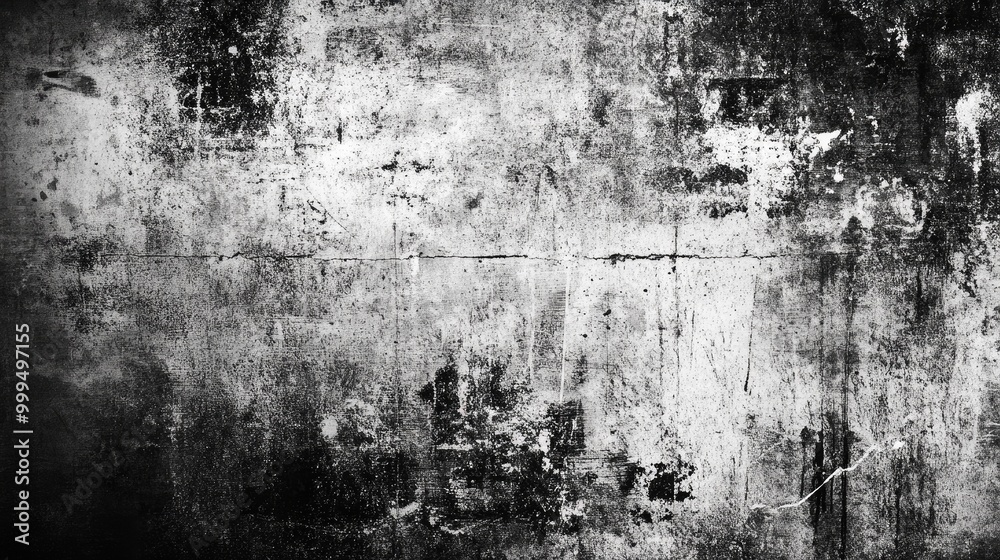 Fototapeta premium Black and white textured grunge background